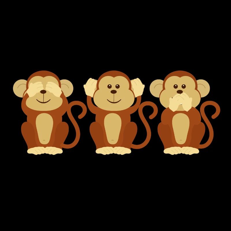 Drei Affen: Three Monkeys