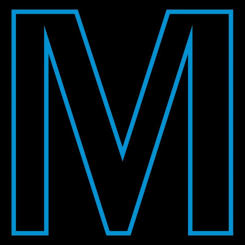 letter M vector