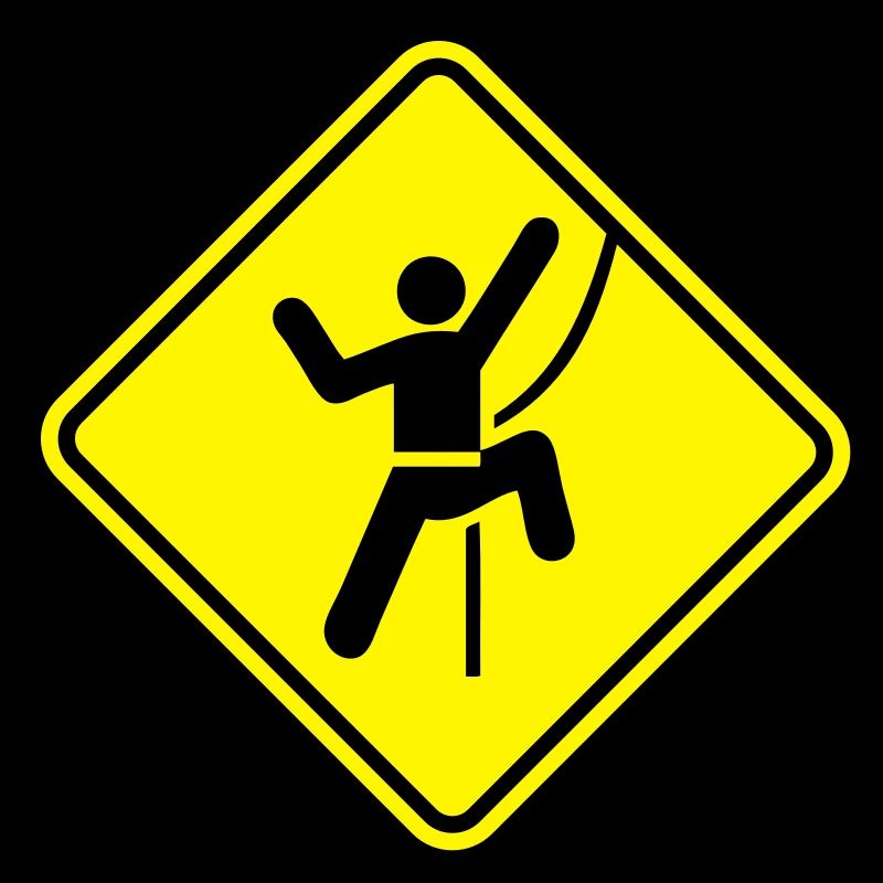 Rock Climbing Roadsign