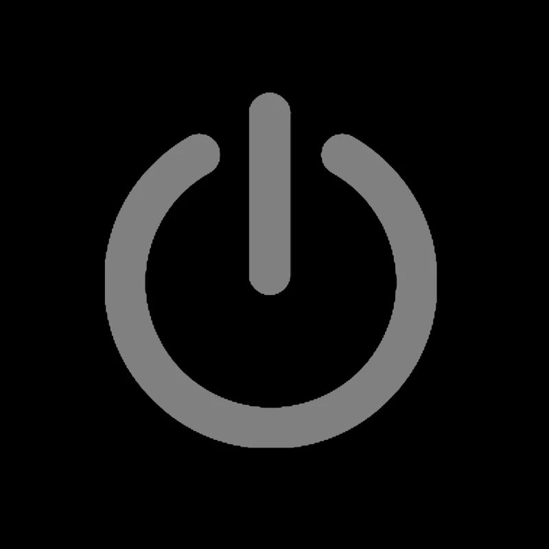 power off gray