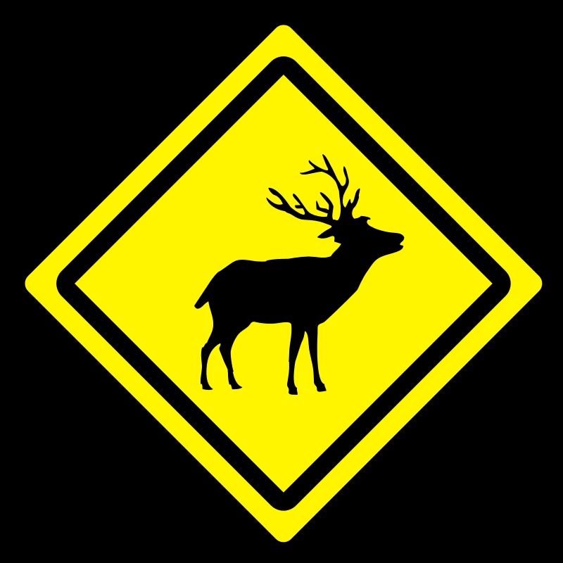 deer roadsign