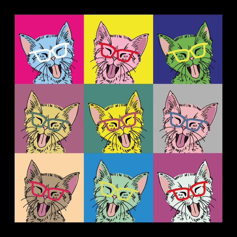 Katzen Pop Art