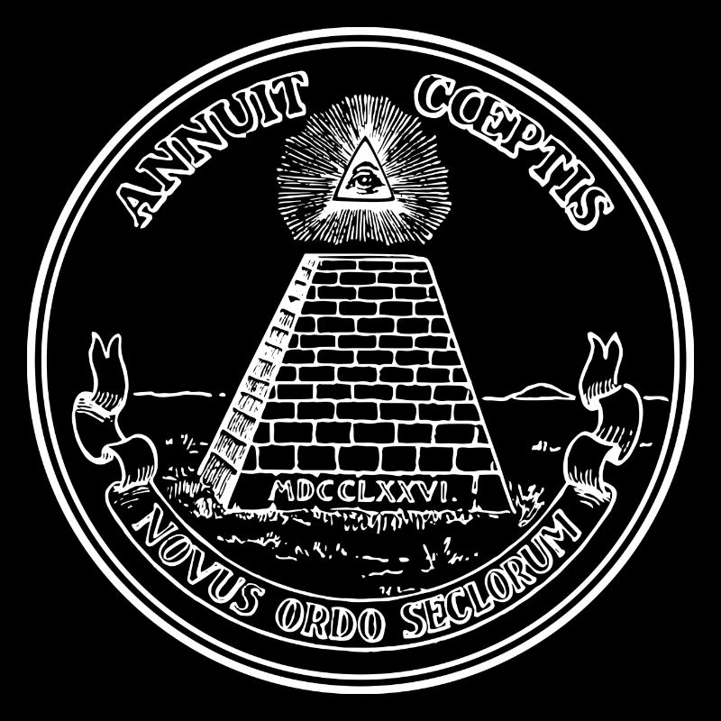 Allsehendes Auge in der Pyramide - Auge Gottes