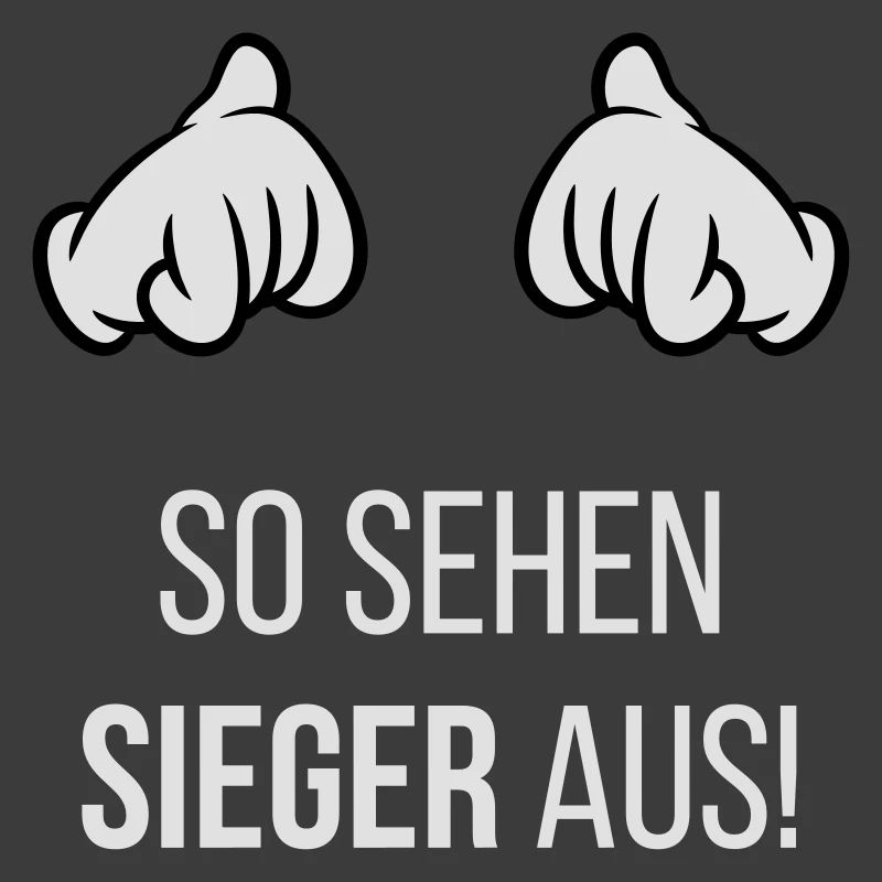 So Sehen Sieger Aus! (Comic-Hände / Neg / 2C)