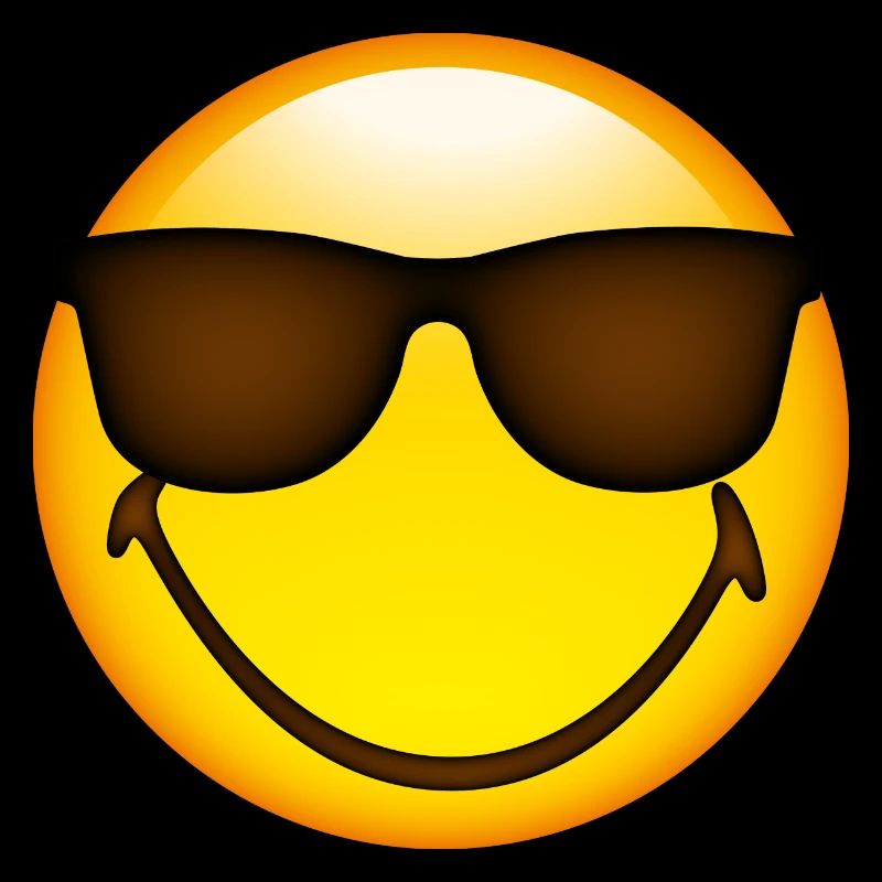 Smiley Glossy Sunglasses