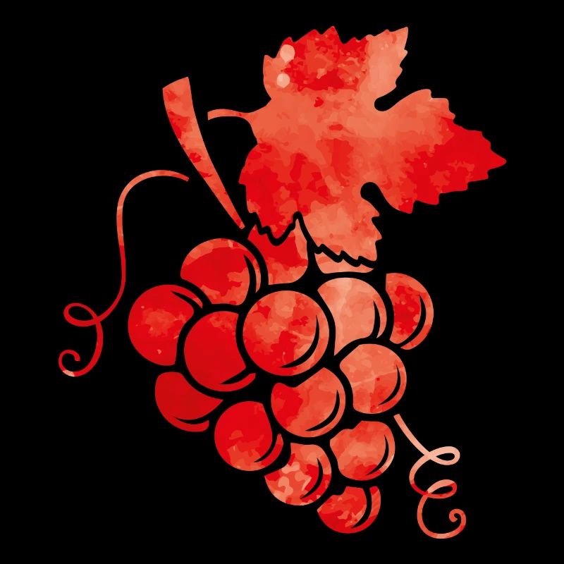 weintrauben wasserfarben rot
