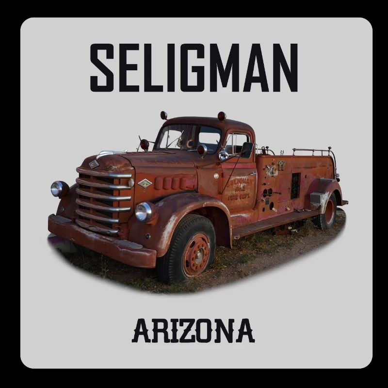 Old car in Seligman in Arizona, US Road 66