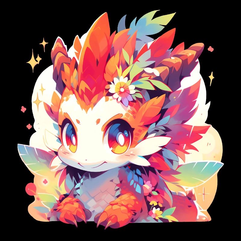 00332 kawaii FireDragonLicorne