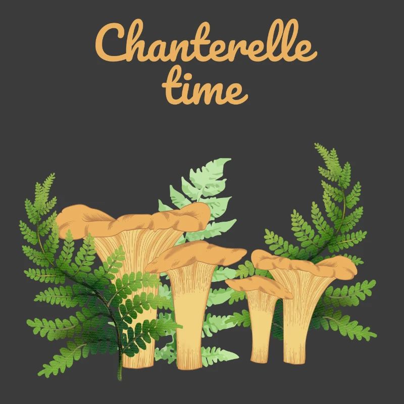 Girolles dans une forêt