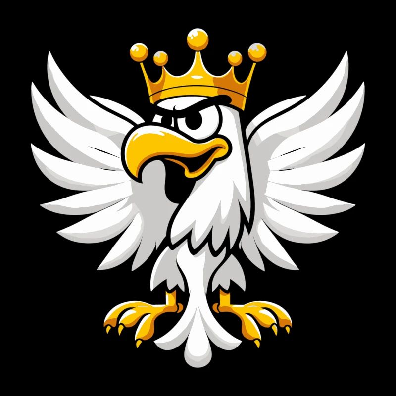 Polska Poland Eagle Crown Emblem Cartoon Gift
