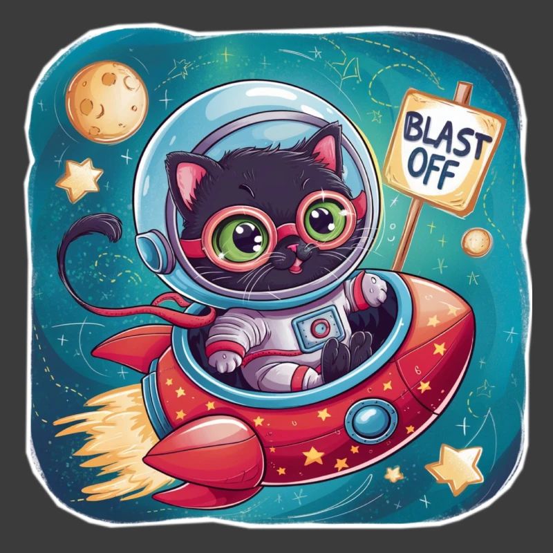 Cat Astronaut - space expedition