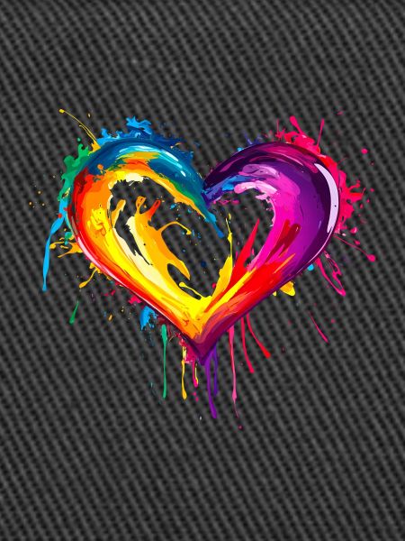 Regenbogen Herz