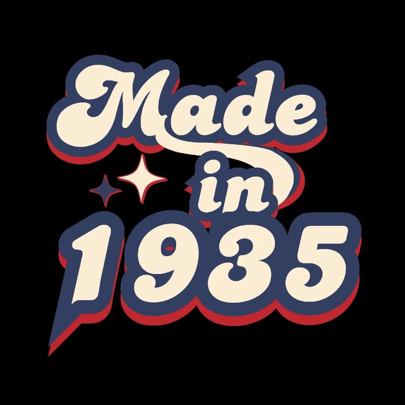 Hergestellt im 1935 Retro