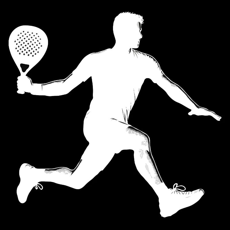 Padel player side white