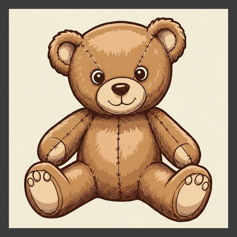 Cute cuddly teddy bear