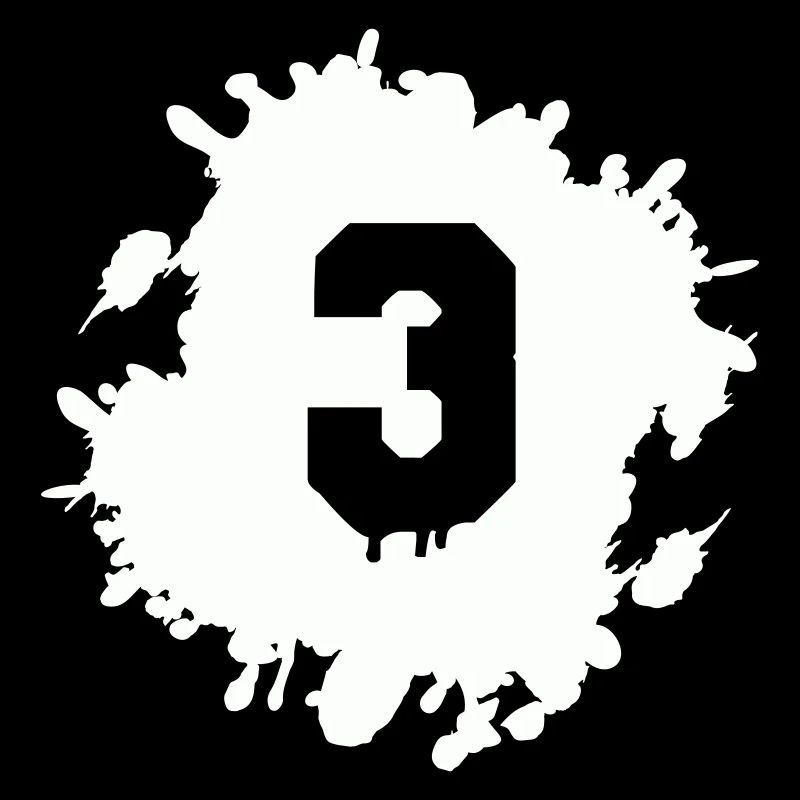 3 klecks