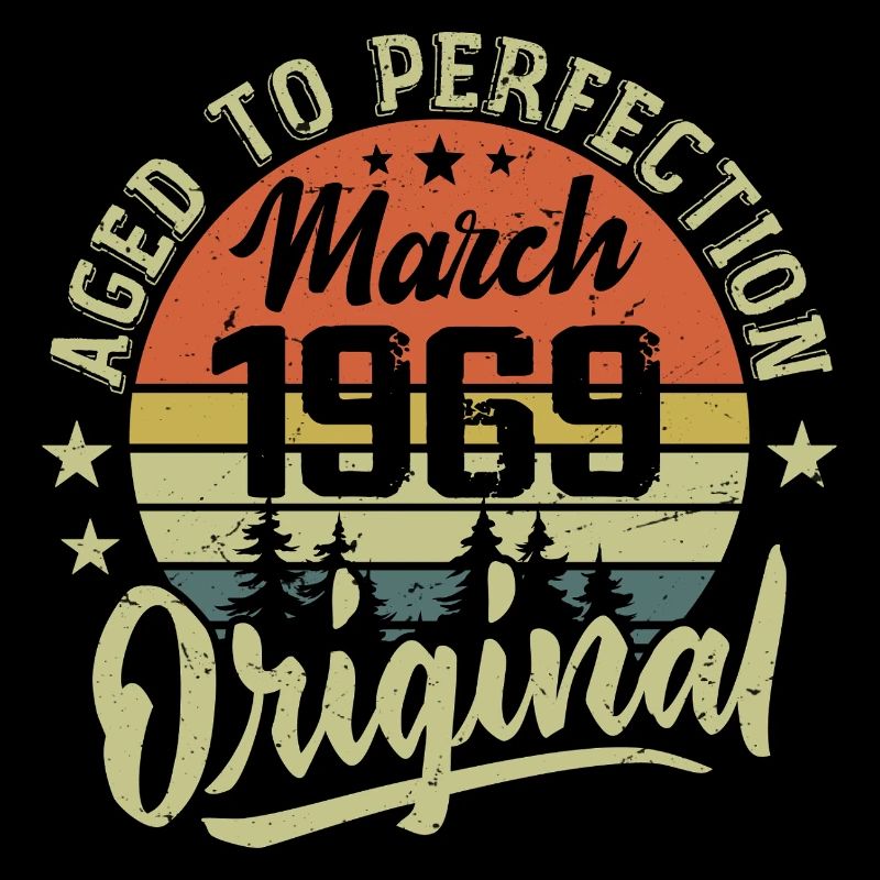 Retro March 1969 Gift March 1969 Born March 1969