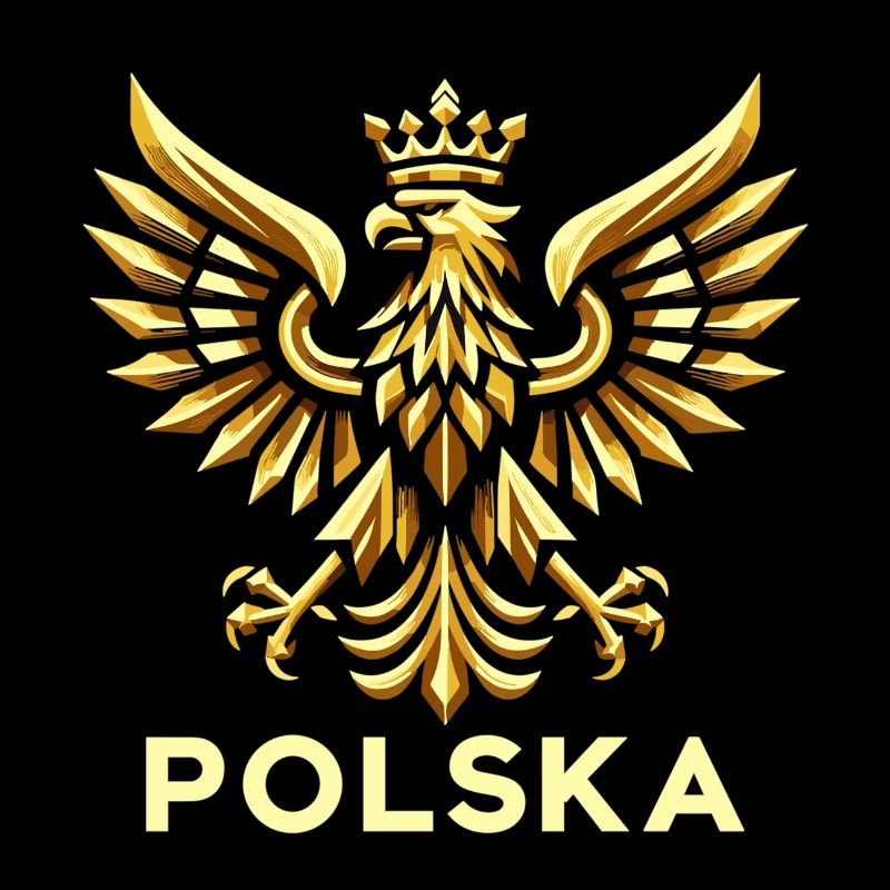 Pologne Polska aigle or drapeau épique cadeau
