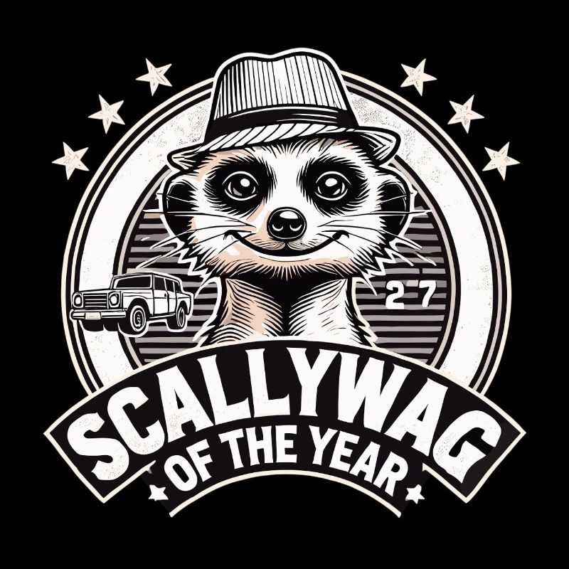 Scallywag de l’année Suricate Cadeau drôle
