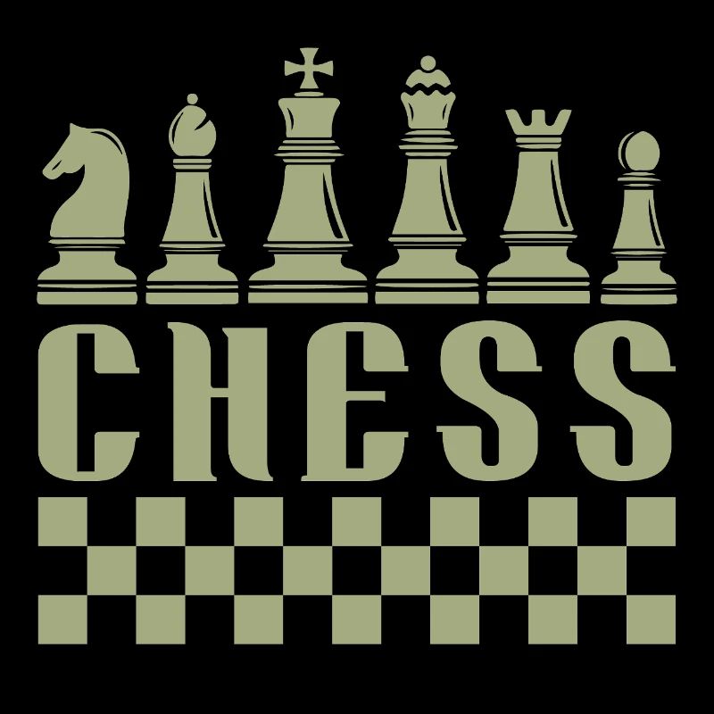 Think Retro Chess Player Geschenk Schach Sport