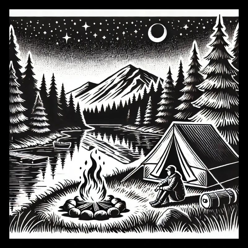Camping - Feux de camp, nature sauvage et liberté
