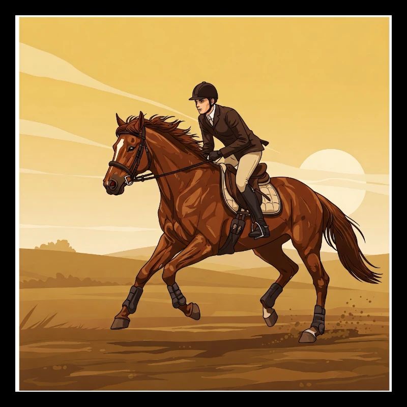 Das reitende Pferd: Ein Symbol für Kraft