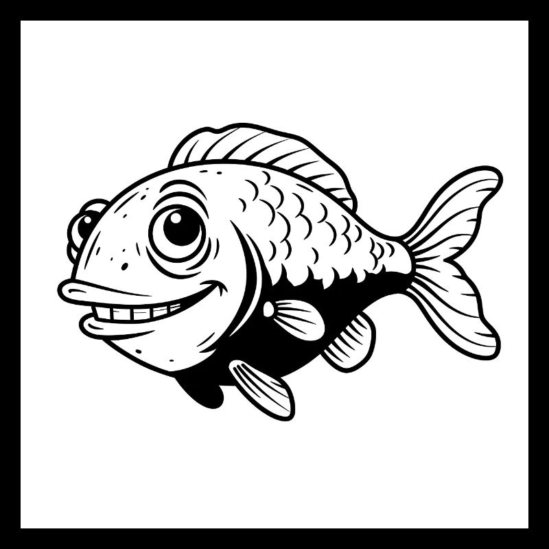 Poissons, Fun, Palmes - Je suis le patron dans l’étang