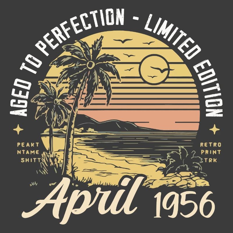 69th Birthday Oldtimer April Vintage 1956 April