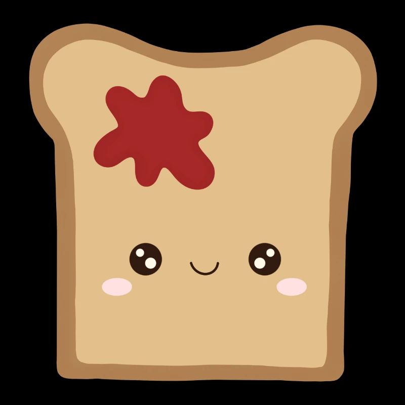 Kawaii Toast mit Marmelade