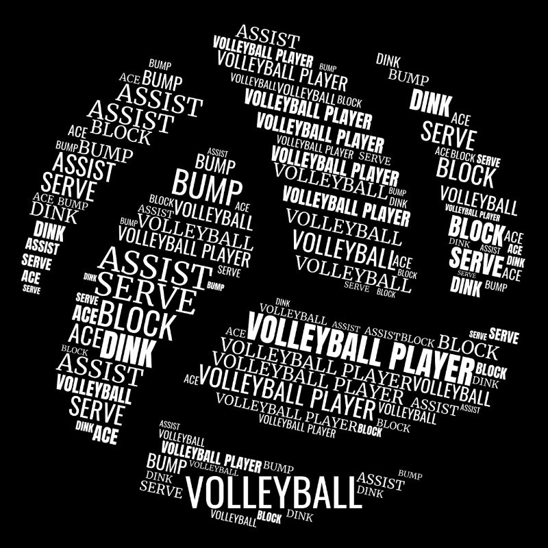VOLLEYBALL Wörter Geschenk
