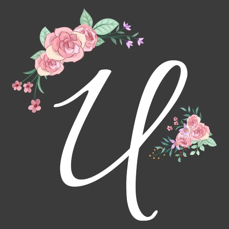 Lettre u fleurs