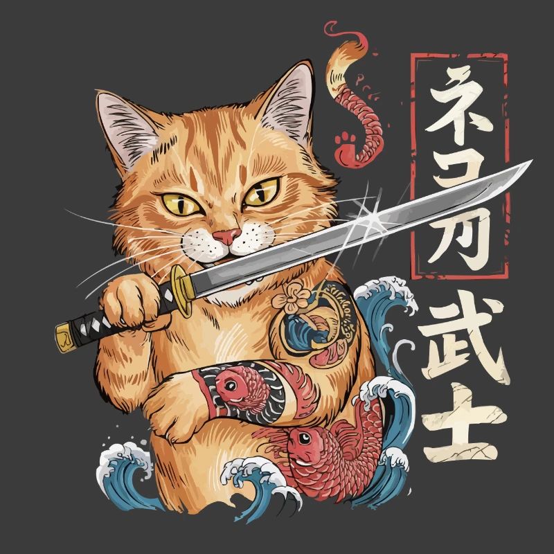 Chat samouraï