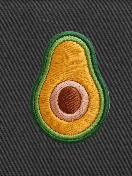 Embroidered avocado