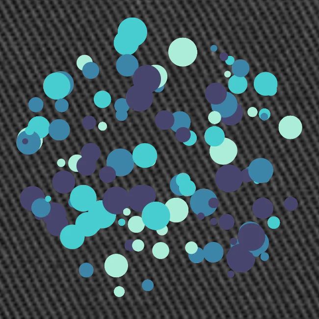 Motif cercles abstraits