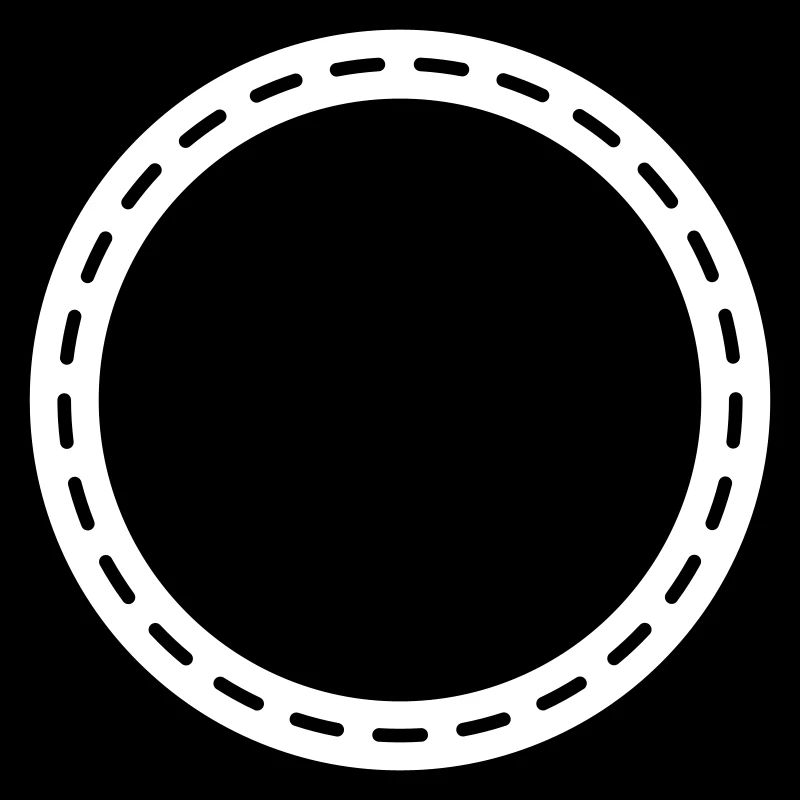 Contour du cercle vide