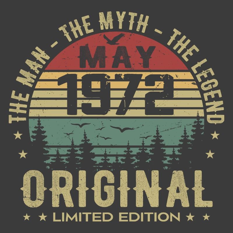 May 1972 53rd Anniversary Gift May 1972 May 1972