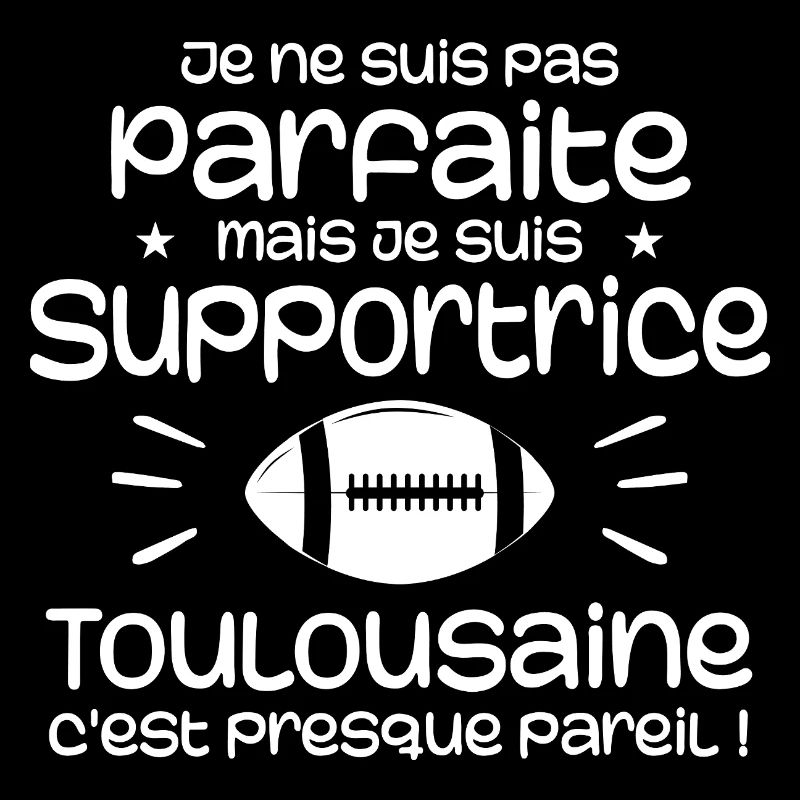 Supportrice Toulouse Parfaite Rugby