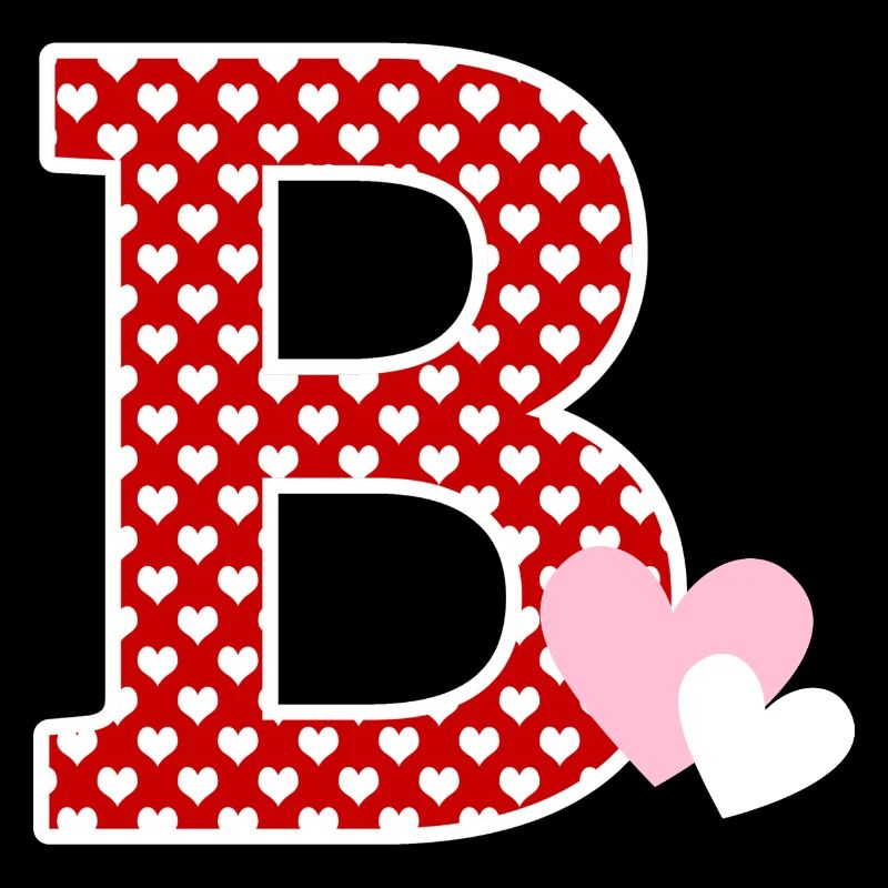 Lettre B cœur