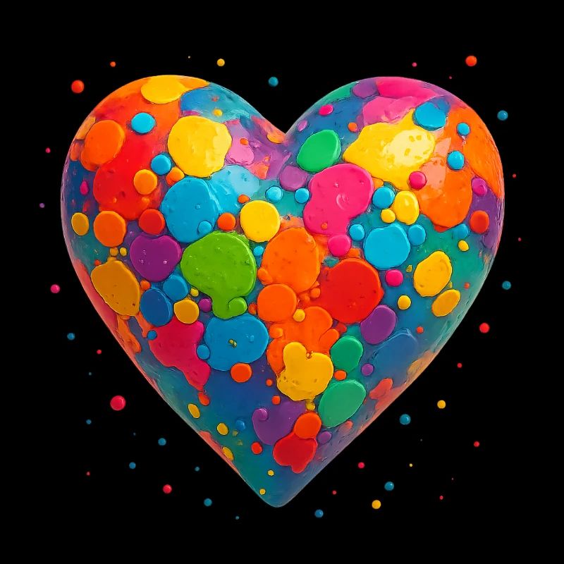 Herz Farbenfroh