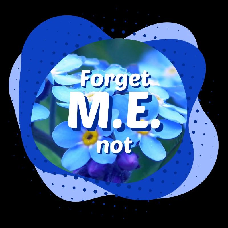 Forget M.E. not blue Forget-me-not