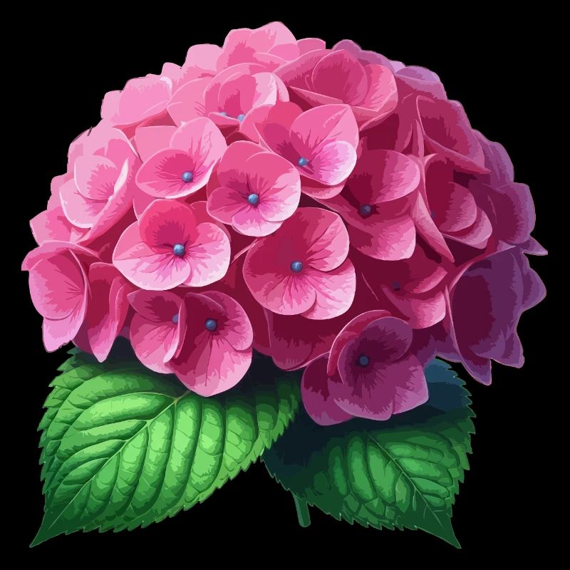 Hortensie rosa