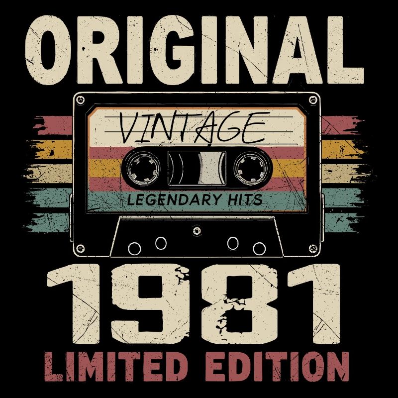 1981 Birthday Gift 1981 Vintage 1981 Retro