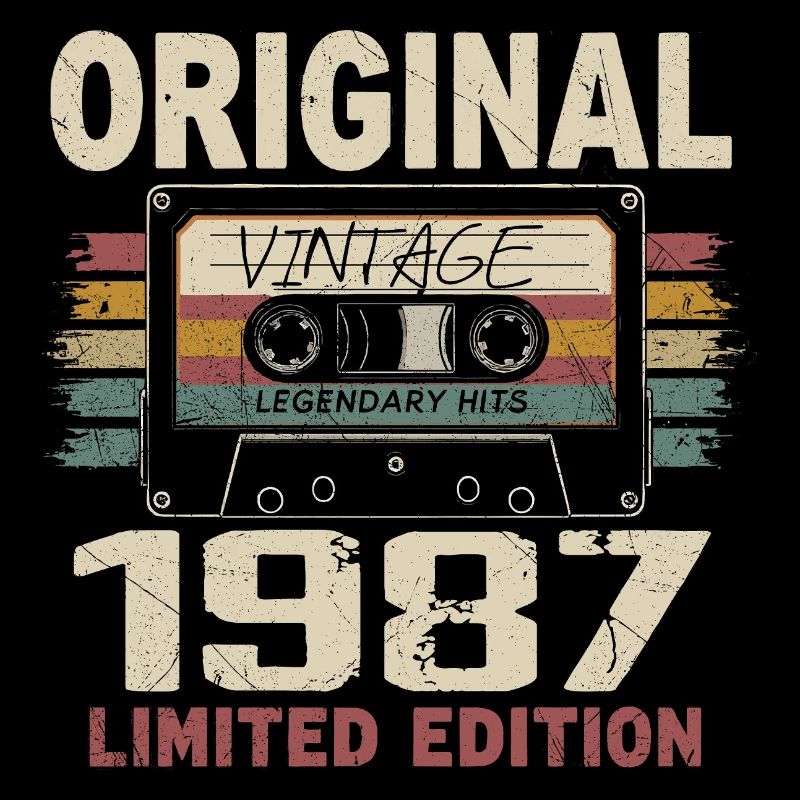 1987 Geburtstagsgeschenk 1987 Jahrgang 1987 Retro