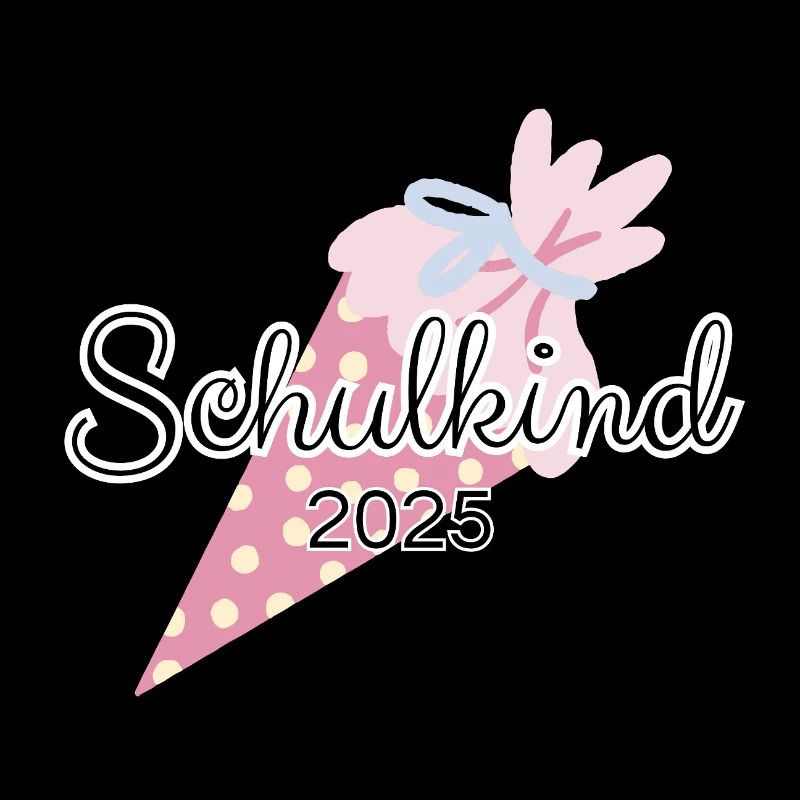 Schulkind Schultüte Rosa