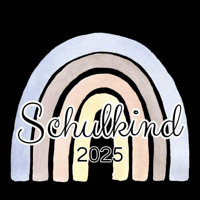 Schulkind Regenbogen Blau