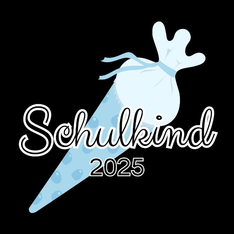 Schulkind Schultüte Blau