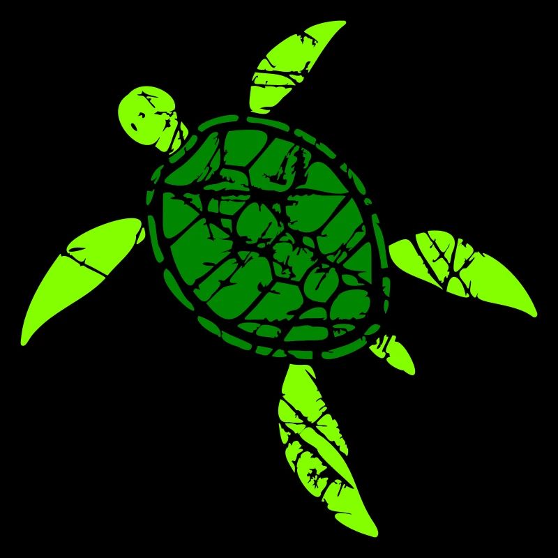 Turtle Pattern Cracks Scratches Vintage Retro