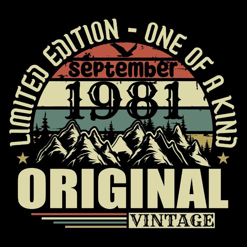 Geburtstag September 1981 Limited Edition Legende