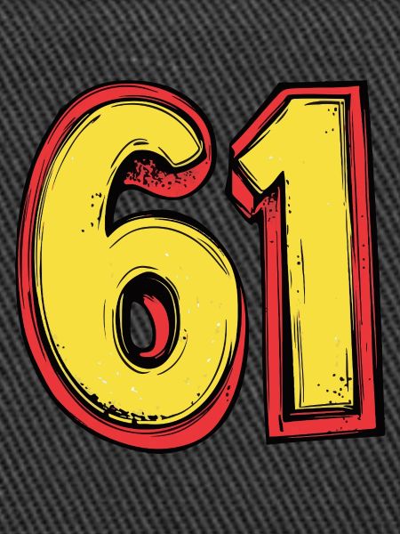 61 Zahl Comic
