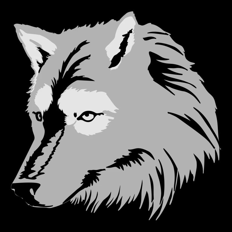 Silver Grey Wolf / Silbergrauer Wolf (3c)